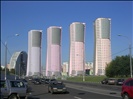 Moscow, new buildings near Khodynka Arena